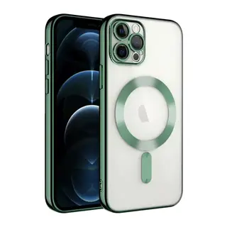 Apple İphone 13 Pro Kılıf Kross Magneticsafe Kapak - Koyu Yeşil