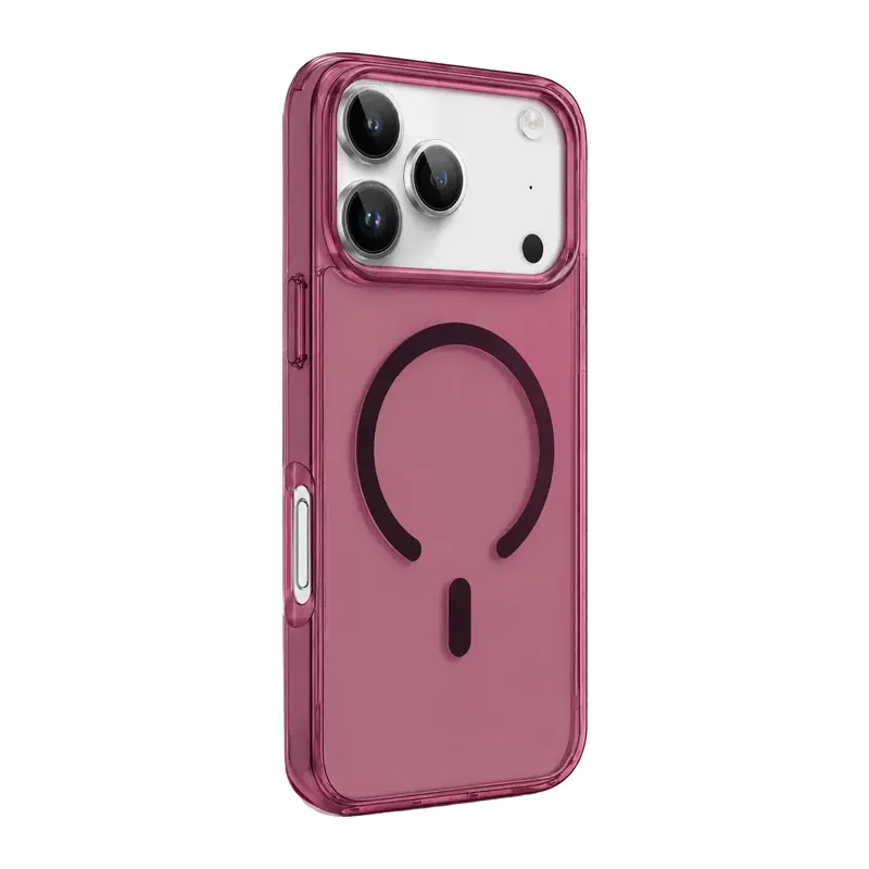 Apple İphone 18 Pro Max Pc Real Magsafe Kapak - Bordo