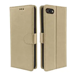 Realme C2 Trend S Plus Kapaklı Kılıf - Gold