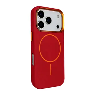 Joko Apple İphone 18 Pro Max Luno Deri Magsafe Kapak - Bordo