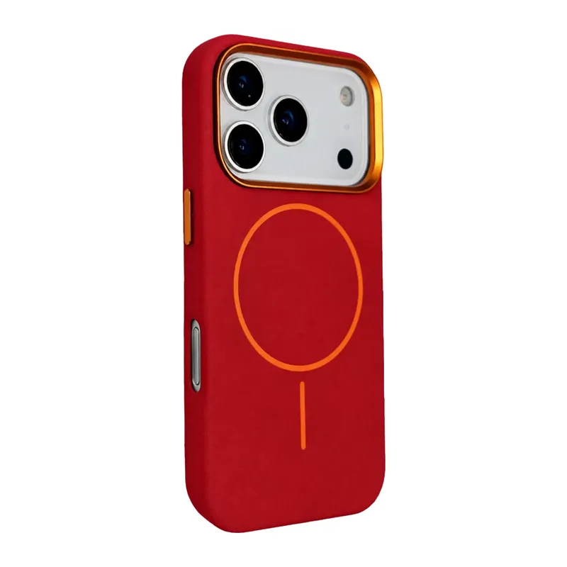 Joko Apple İphone 18 Pro Max Luno Deri Magsafe Kapak - Bordo