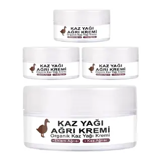 Kaz Yağı Masaj Kremi 50 Ml 4 Adet – Eklemkas Ve Belağrıları İçin Bamya Tohumu, Apitoksin(arızehiri) Boswellia Ve Kolajen Formüllü