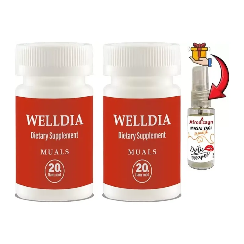 Welldia Prost Pro Caps 2 Kutu Erkeklere Özel Formüllü 20lı Takviyelik Kapsüller + Afrodizayn Yağı