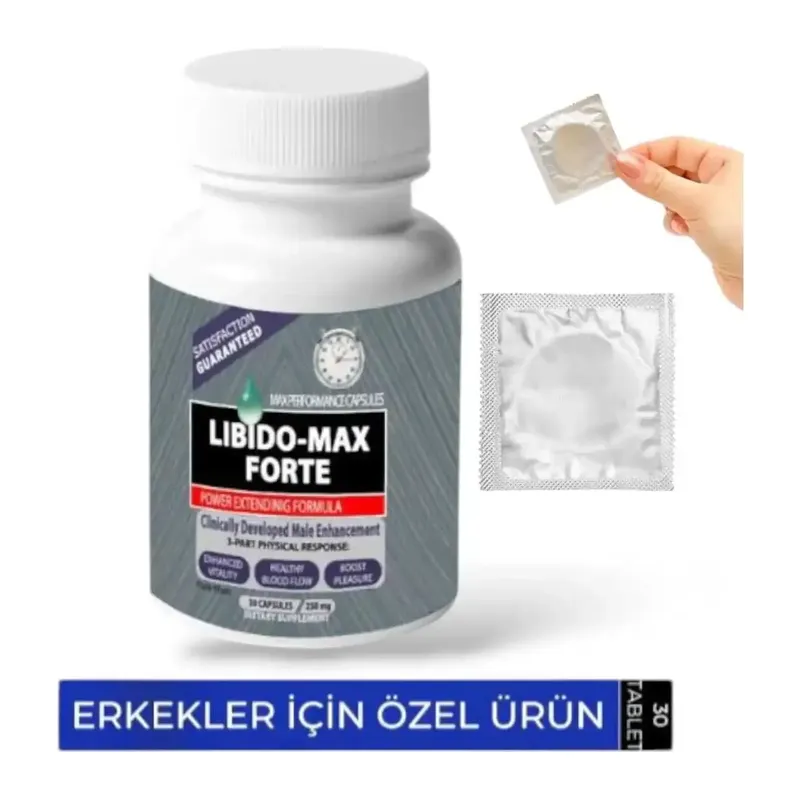 Libdo Max Forte Erkeklere Özel 30'lu + Prezervatif Hediye