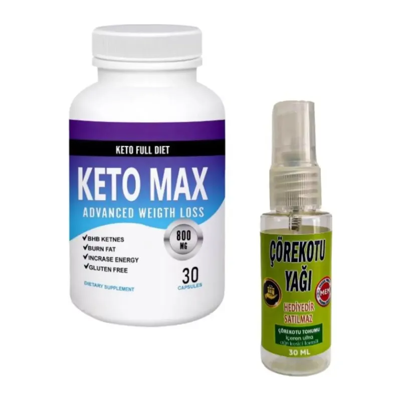 Keto Max Dstklyci Ürün 30'lu X 1 Adet + Masaj Yağı 30 Ml
