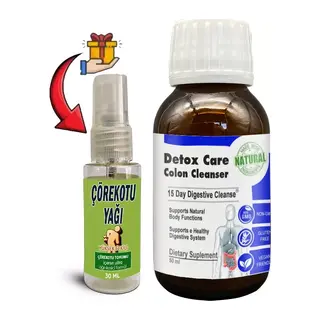 Detox Care: 1 Adet 15 Günlük Pratik Şurup Formülü + 30 Ml Çörek Otu Masaj Yağı