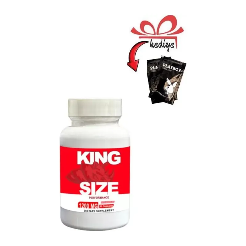 King Size Erkeklere Özel Destekleyici 30'lu + Kayganlaştırıcı Jelle