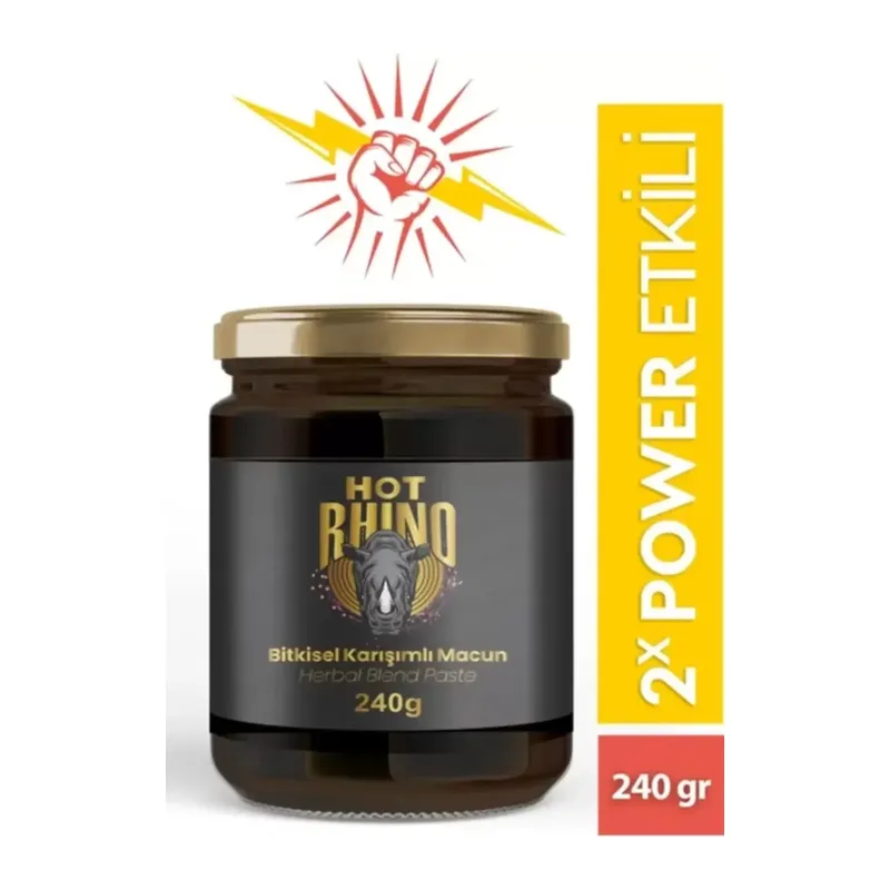 Hot Rhino Erkeklere Özel Doğal Karışımlı Ballı Atom Macun 240 Gr