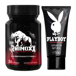 Rhinoxx Erkeklere 30lu Penisözel Deneyimler Formülü + Playboy 50 Ml Kaydırıcıkrem