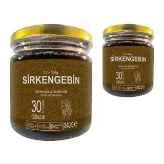 Ibn-i Sina Sirkengebin: 2 Adet Ballı Sirkeli Sarımsaklı Aromatik Prebiyotik Macun