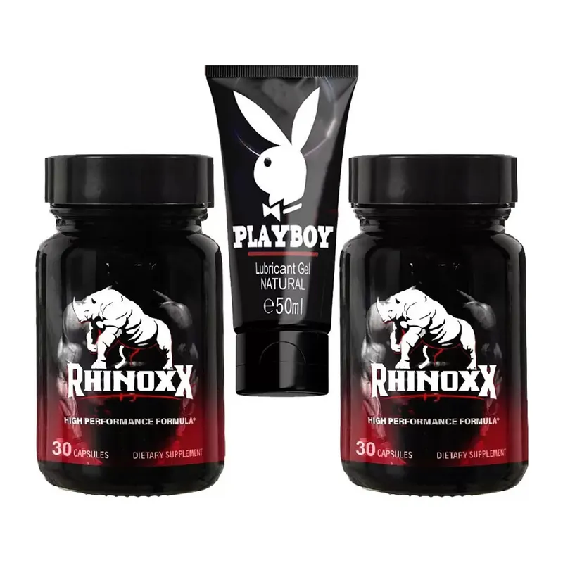Rhinoxx: 2 Adet Erkeklere Özel Penissırrı 30lu Formül + Playboy 50 Ml Kayganlaştırıcıkrem