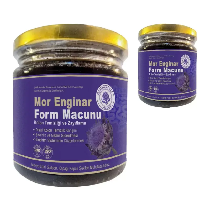 Ayvalık Mor Enginar Macunu 2 Adet Fit_240 Gr Macun Form