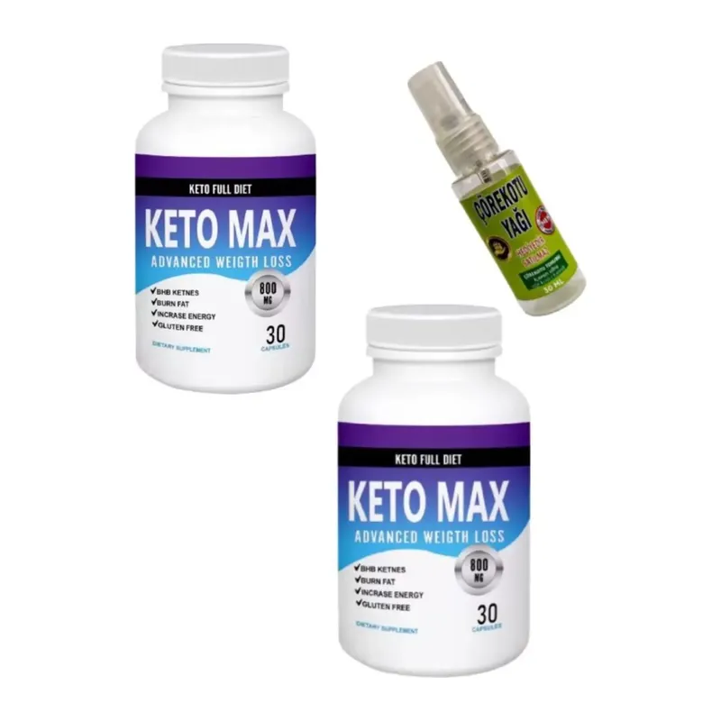 Keto Max Dstklyci Ürün 30'lu X 2 Adet + Masaj Yağı 30 Ml