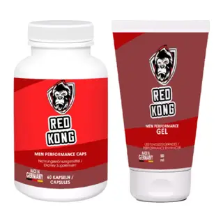Red Kong 2 Adet 60lı Yüksek Güç Ve Sertliğine Kaps + Red Kong Gel 2 Adet Erkeğe Sertleştirmeye Jel 50 Ml