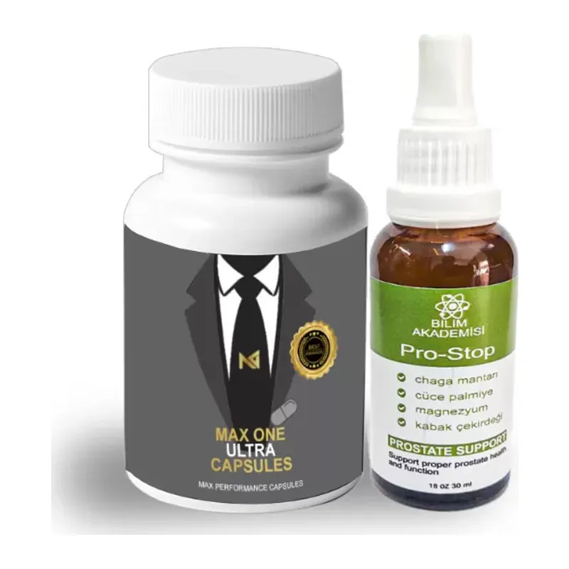 Max One Ultra Erkeklere Özel 30lu Maximum Katılık + Pro-stop 30ml Pırostat Içeceği