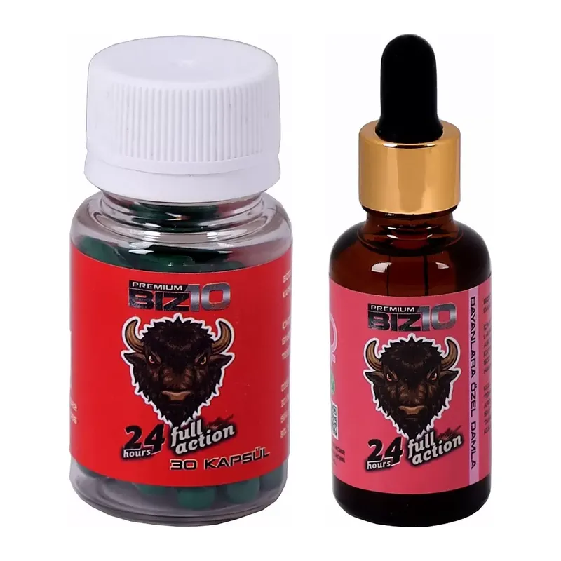 Bizon 600mg 30'lu + Bizon Kadın Damla 30 Ml