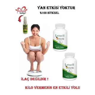 Letucil Biberiye Ve Yeşil Çayın Etkisiyle Dstklyci Ürün 30'lu X 2 Adet