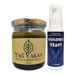Burneron Yağyakan Macun 250 Ml + İle Yanında Hondro Star Sırt Bel Kas Iskelet Harici Uygulama Kremi 50 Ml