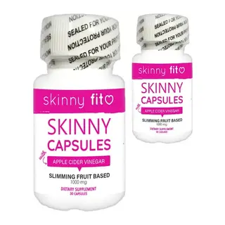 Skinny Fit 2 Tane Elma Sirkesi Ana Malzemeli Meyve Ektratlarından 30 Lu Bakım