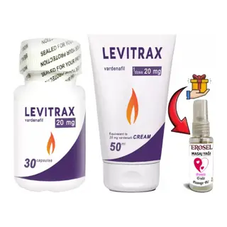 Naturalia: 30lu Levitrax Kapsül + 50 Ml Levitrax Krem: Erkeklerin Performanslarına Özel Set + Hediye Erosel Masaj Yağı