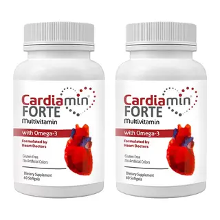Cardiamin Forte: 2 Adet Multivitaminli Omega3lü 60 Soft Jel Kapsüllü Formül