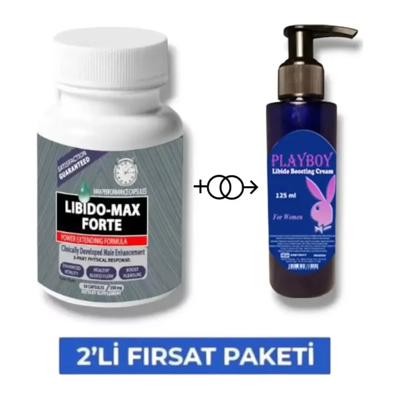 Libdo Max Forte Erkeklere Özel 30'lu + Playboy Libdo Arttrc Krem 125 Ml