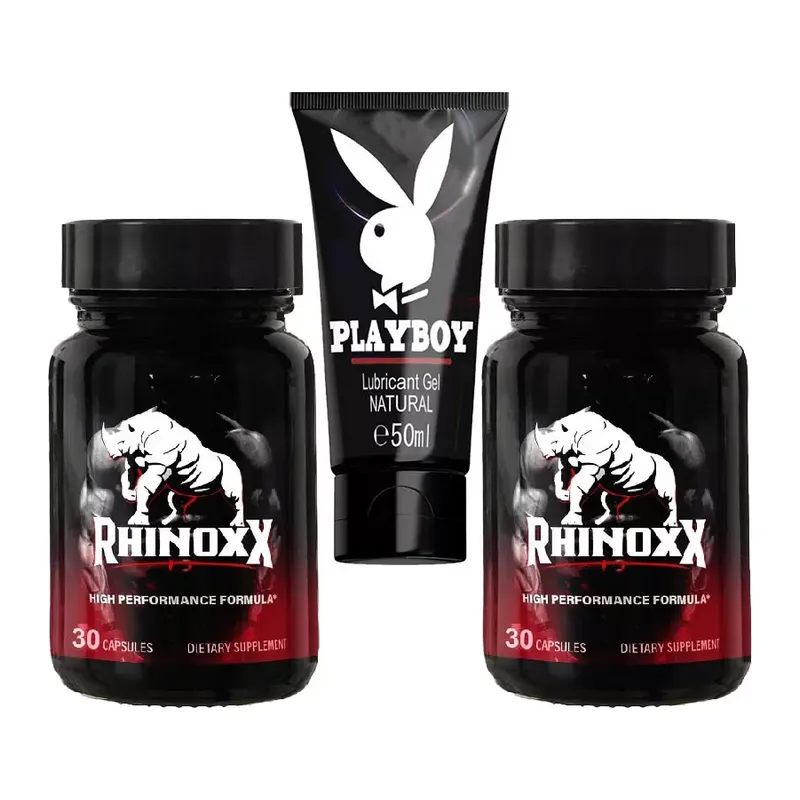 Rhinoxx 2 Adet Erkeklere 30lu Seksözel Deneyimler Formülü + Playboy 50 Ml Kaydırıcıkrem