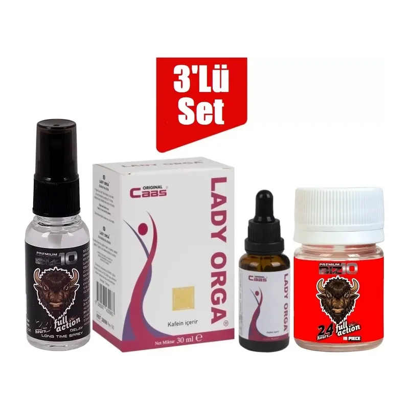 Bizon Sprey Caas Lady Orga Kadin Kadın Damla + Bizon 100mg 10'lu
