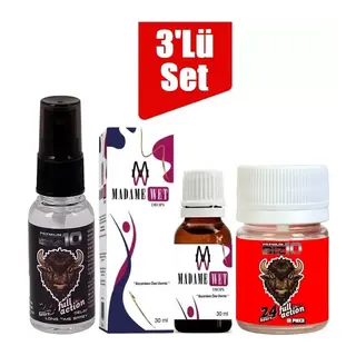 Bizon Sprey Madame Wet Kadin Kadın Damla + Bizon 100mg 10'lu