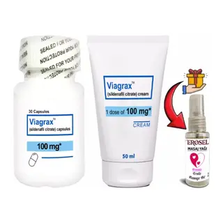 Naturalia: 30lu Viagrax Kapsül + 50 Ml Viagrax Krem: Erkeklerin Performanslarına Özel Set + Hediye Erosel Masaj Yağı