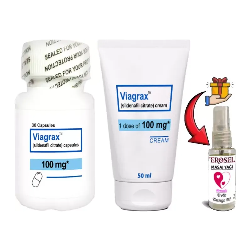 Naturalia: 30lu Viagrax Kapsül + 50 Ml Viagrax Krem: Erkeklerin Performanslarına Özel Set + Hediye Erosel Masaj Yağı