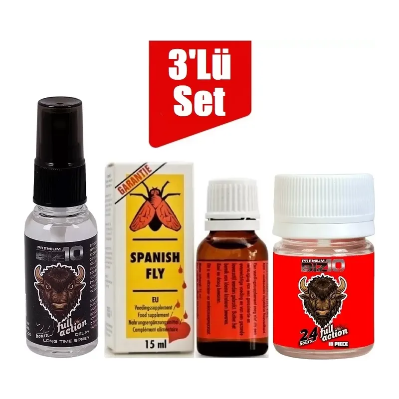 Bizon Sprey Spanish Fly Kadin Kadın Damla + Bizon 100mg 10'lu