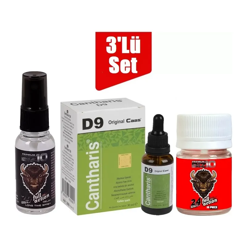 Bizon Sprey Caas D9 Kadin Kadın Damla + Bizon 100mg 10'lu