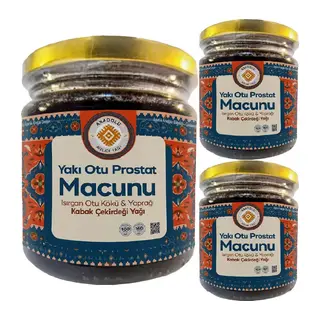 Yakı Otu Macunu - 3 Adet Erkek Özelbölge İçin Isırgan Otu Kökü Ve Yaprağı Kabak Çekirdeği Yağı İçerikli Özel Prostamacun