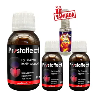 Prostaffect 50 Ml Şurup 3 Adet Erkeklerin Özel Durumlarına İçecek Formunda Özel Şurub + Lustra Masaj Yağı