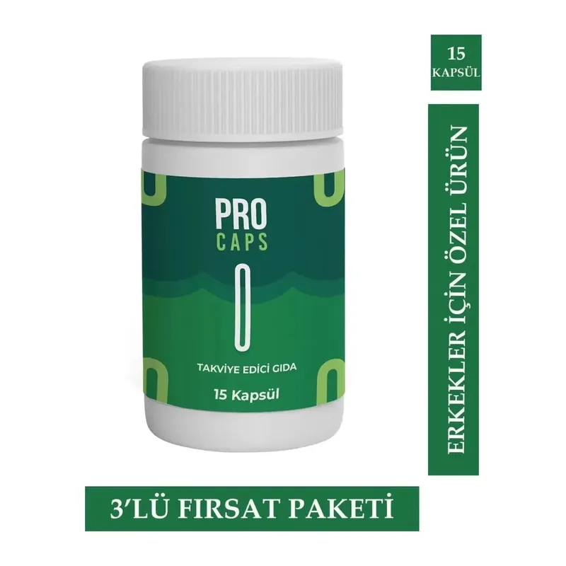 Pro Caps Erkeklere Özel 15'li X 3 Adet