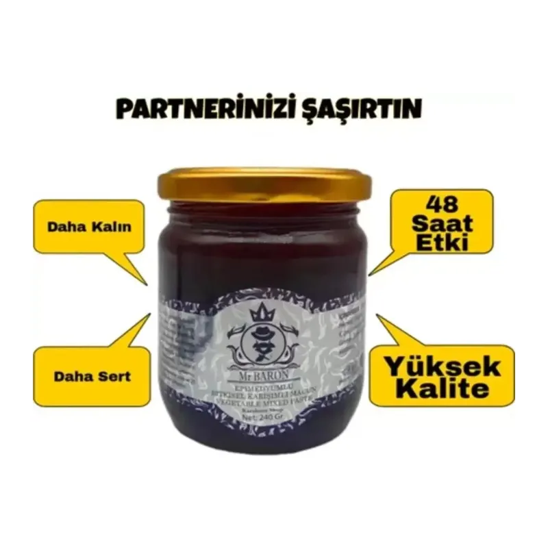 Mr Baron Erkeklere Özel Doğal Macun 240 Gr X 3 Adet
