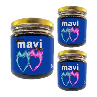 Efsanevi Mavi Macun 3 Kavanoz 240 Gr Bay&bayan Çiftleriçin Özel Macun