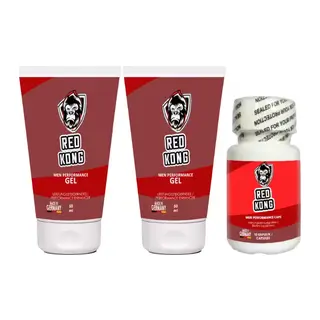 Red Kong Gel 2 Adet 50 Ml Sert Performansınıza Jel + Red Kong 10 Lu Kaps Yüksek Güç