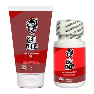 Red Kong Gel 2 Adet 50 Ml Sert Performansınıza Jel + 2 Adet Red Kong 10 Lu Kaps Yüksek Güç