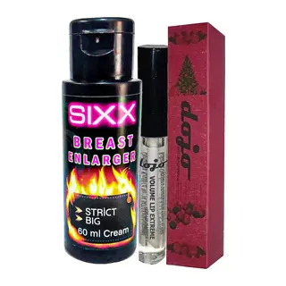 Dojo Hotlip Plumper Dolgun Dudak Ürünü + Sıxx Göğüsşekiııendirici Krem 60 Ml