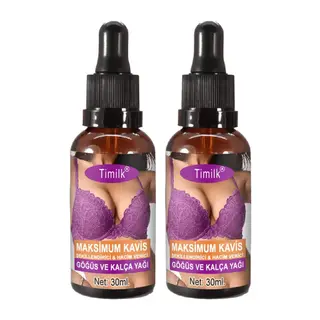 Timilk Maxcuve 2 Adet Kadınların Göğüslerine Özel Tasarlanmış İrisıkı Günlük Şekillendiricimasaj Yağı 30ml