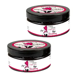 Nipple Nibblers Tingle Strawberry 2 Adet Memeucu Uyarıcılı Balsam Çilek Aromalı 50ml - Çilekli Göğüskremi
