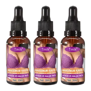 Timilk Maxcuve 3 Adet Kadınların Göğüslerine Özel Tasarlanmış İrisıkı Günlük Şekillendiricimasaj Yağı 30ml