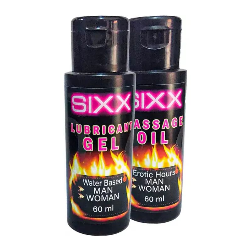 Sixx Erkeklere Ve Bayanlara Uygun Iubrikant 60 Ml Jel Ile+ Masaj Yağı