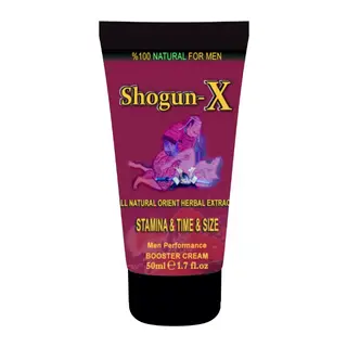 Shogun-x Extra Size Cream 50ml Erkeklere Katılaştırıcı Şekillendirici Süre Uzatıcı Özel Krem