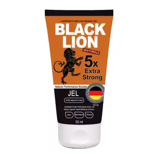 Black Lion Erkeklere Maçalı Ginsengli Epimediyumlu Masaj Kremi 50 Ml