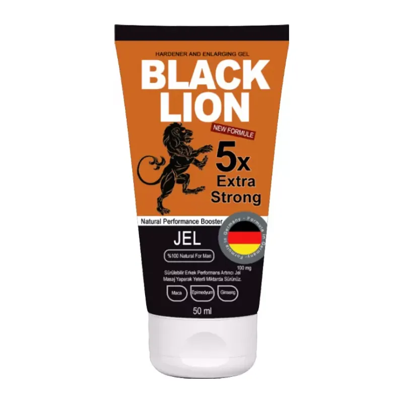 Black Lion Erkeklere Maçalı Ginsengli Epimediyumlu Masaj Kremi 50 Ml