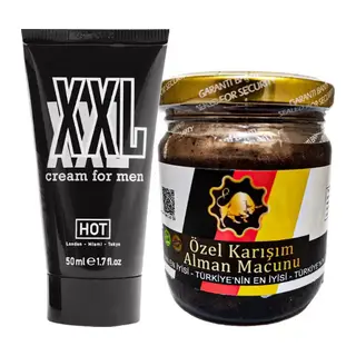 Hotxxl 50 Ml Erkeğe Sertpenis Krem + Erkeğe 240 Gr Almn Macunu