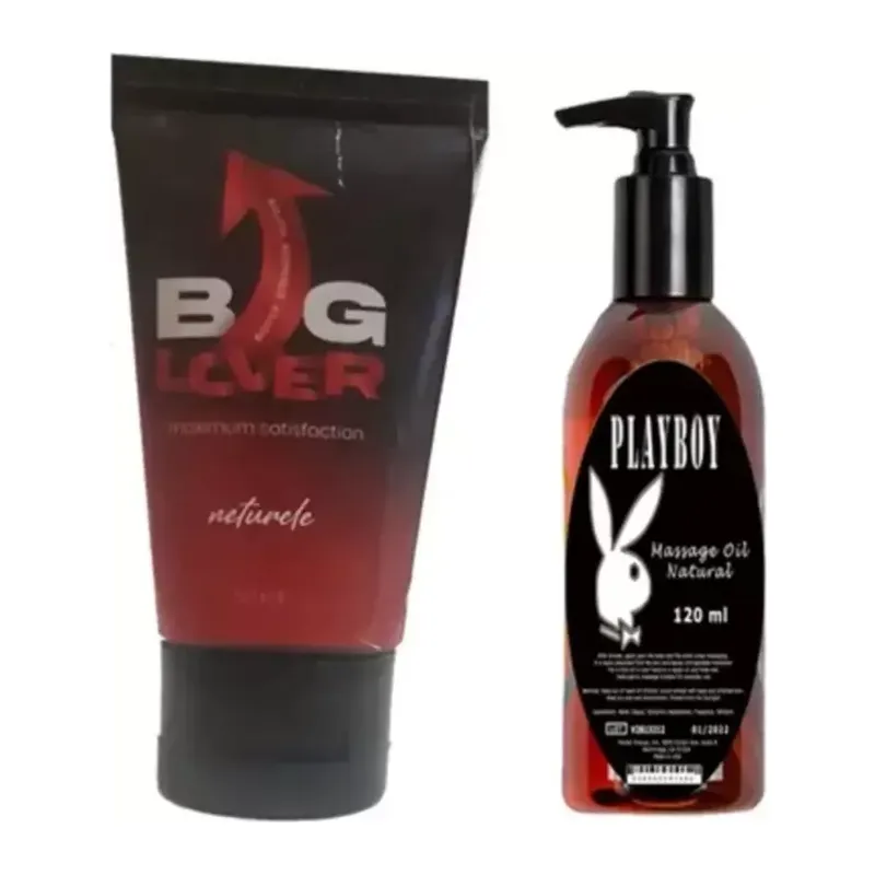 Playboy Big Lover Erkeklere Özel 50 Ml Jel - Playboy Masaj Yağ 120 Ml